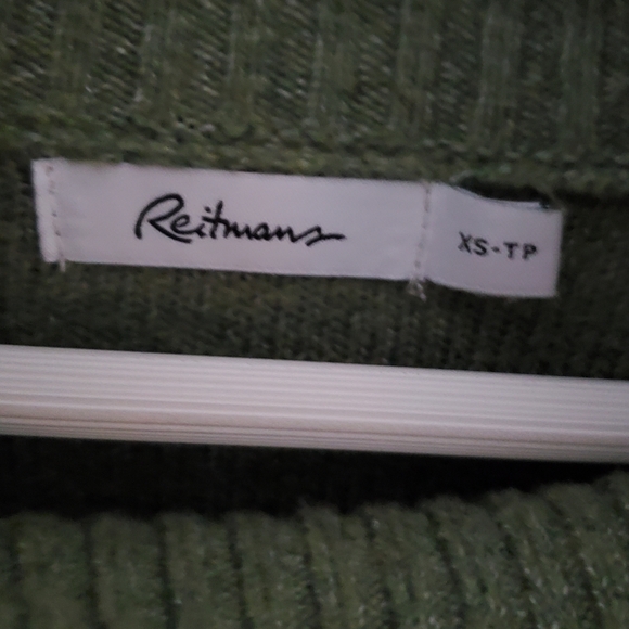 NWOT Reitmans XS Spring Preppy Cabincore Pointelle 3D Knit Turtleneck Sweater - Picture 3 of 11